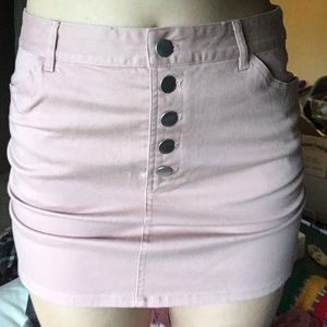 Pink Button up Skirt